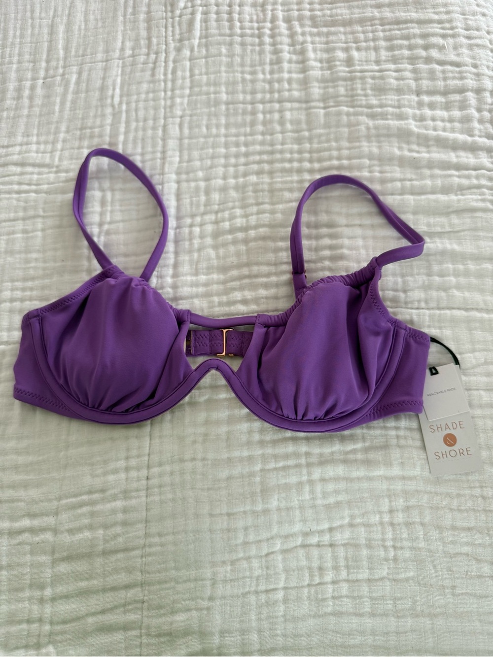 NWT Shade & Shore Wired Bikini Top Size 34 B